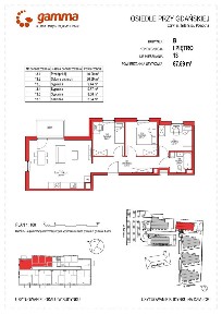 Osiedle przy ul. Gdańskiej| mieszkanie 4-pok.| B13