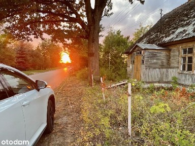 STARY DREWNIANY DWOREK w Łosince z 1890 roku. REWEACYJNY ZDROWY DYL