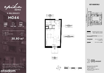 Funkcjonalny jednopokojowy apartament pod inwestycję