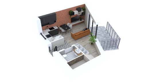 Bezczynszowe, 2 poziomowe mieszkanie, taras, m.parkingowe