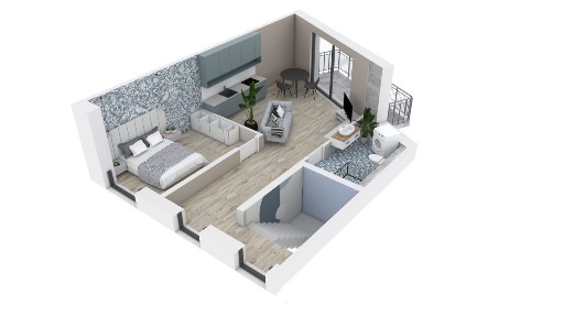 Bezczynszowe, 2 pokojowe mieszkanie, balkon, m.parkingowe