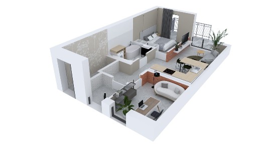 Bezczynszowe, 3 pokojowe mieszkanie, taras, ogródek, m.parkingowe