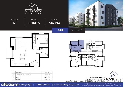 2-pok. + balkon + podłogówka w cenie mieszkania