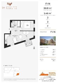 2-pokojowe mieszkanie 40m2 + balkon Bez Prowizji