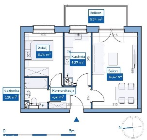 Osiedle Sterowców | budynek S17 | mieszkanie 34