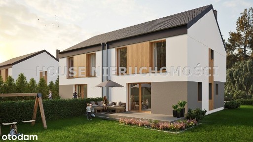 Bliźniak w cichej okolicy! Garaż i Pompa Ciepła