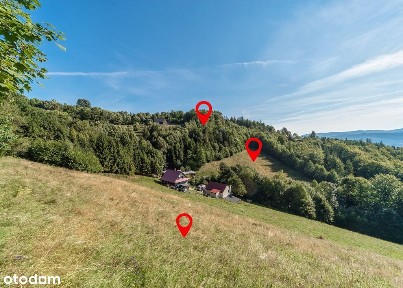 Działka z dwoma domami 680 m n.p.m