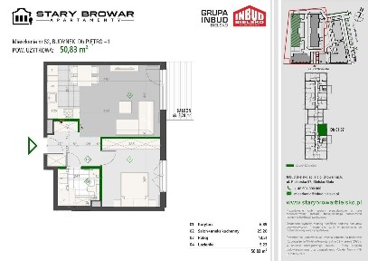 Stary Browar | mieszkanie 2-pok. | D52