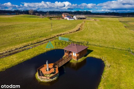 Siedlisko z własnym stawem gmina Dziemiany