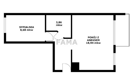2-pok., 37,90 mkw, 2 piętro, Centrum, Jagiellońska