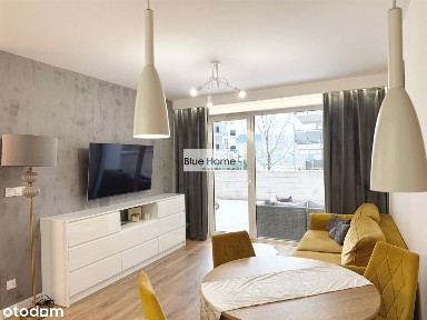 Parter, 2 pokoje z dużym tarasem, wysoki standard