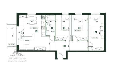 Mieszkanie 4pok. o pow 74,99m2 z balkonem/ Żerniki