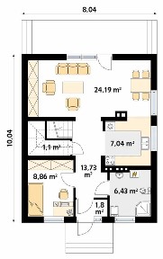 Dom z garażem 110+30 m2 w otulinie KPN