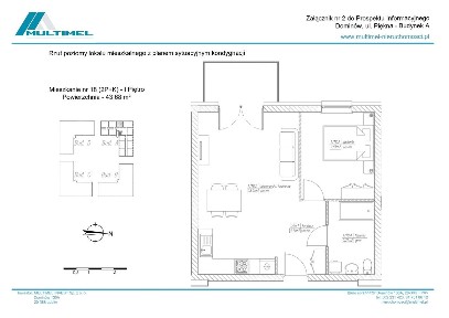 3-pokojowe mieszkanie 43m2 Bezpośrednio