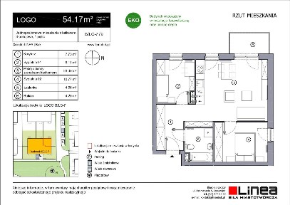 Osiedle Linea | mieszkanie 2-pok. | BLG79