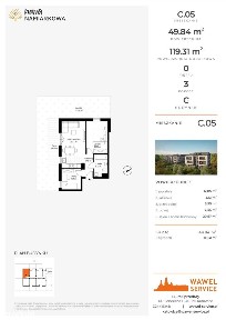 3-pokojowe mieszkanie 49m2 + ogródek Bez Prowizji