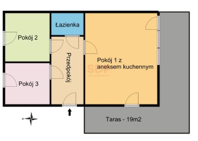 Lipa Piotrowska | 3 pok z tarasem i ogródkiem | 799 tys