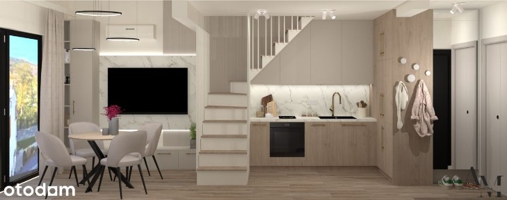 Apartament z antresolą