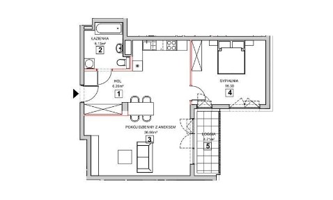 Nowe 2 pokoje w spokojnej okolicy - gotowe do odbioru