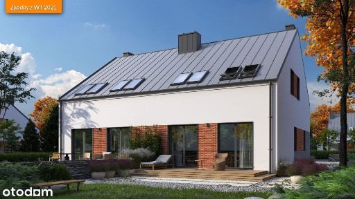 Dom w zabudowie bliźniaczej - Gęsiniec ul. Kolorowa