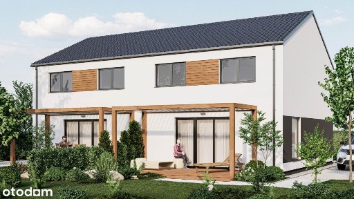 Nowoczesny dom 100 m² - DOPIEWO - gotowy - PRAWY