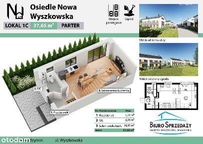 SKRAJNY SEGMENT+2MP+OGRÓDEK 83m2