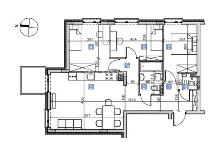 ✧Mieszkanie z balkonem - I Piętro - 73,68 mkw.✧