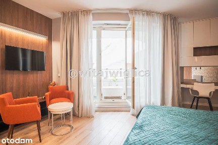 Nowoczesne studio, prestiżowe z balkonem w OVO