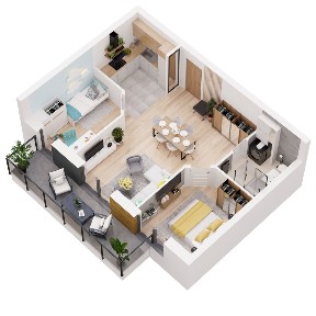 Przestrzeń pełna światła i wygody