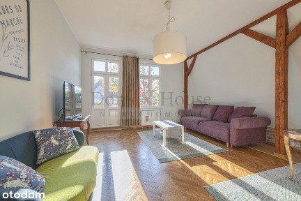 Słoneczne trzy pokoje z ogrodem w Sopockiej willi