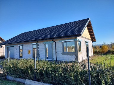 Parterowy dom w stanie surowym zamkniętym - Kamienica, woj. opolskie