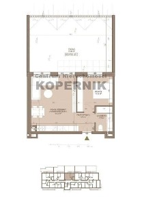 Dwa pokoje z dużym tarasem - deweloperka