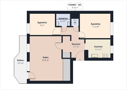 Trzypokojowe mieszkanie z wyposażeniem os. Baranki