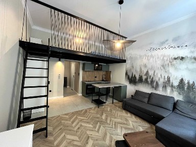 Wysoki standard/Stylowa kawalerka z antresolą/od zaraz/parter