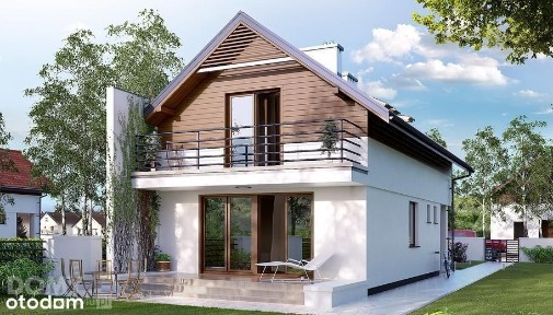 Nowy dom w zielonej części Kazimierza Górniczego