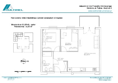 2-pokojowe mieszkanie 52m2 Bezpośrednio