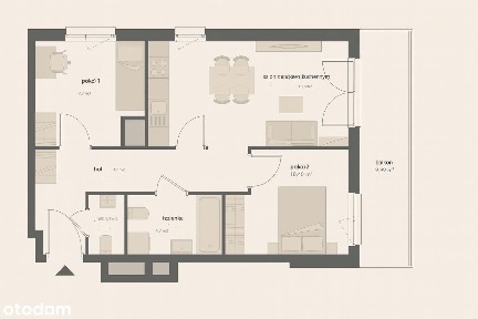 IDEALNE 3 pokoje > duży balkon 10m2 > KLUCZE maj !