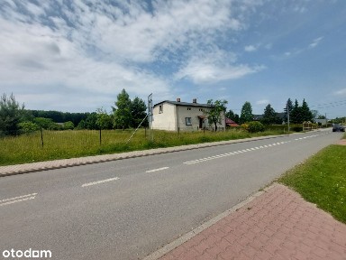 Duża ustawna działka z domem w cenie