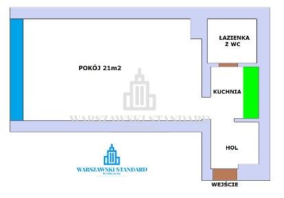 Wygodne, jednopokojowe mieszkanie w centrum Saskiej Kępy