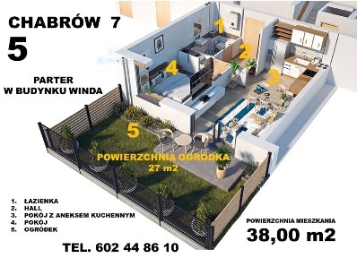Oława 2 pokoje ogródek-Ip-38,00m2-klimatyzacja-winda-po odbiorach