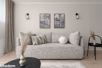 Wyposażone 2-pokojowe mieszkanie z osobną kuchnią. 45m2