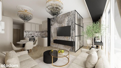 Piękny i stylowy apartament w Sky Garden - klimatyzacja, recepcja!