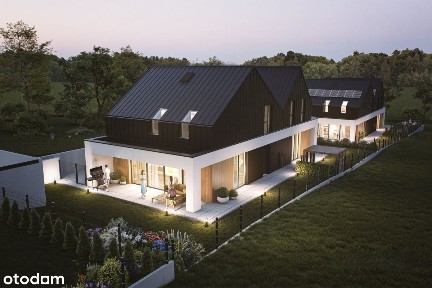 Nowoczesny bliźniak na obrzeżach miasta