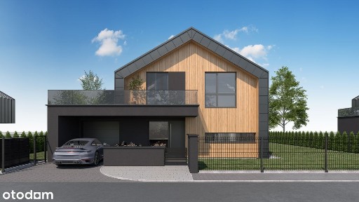 Nowoczesne domy dwupiętrowe z garażem oraz własnym ogrodem