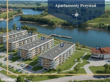 3-pokojowe mieszkanie 58 m2 z ogrodem 30m2, widok na jezioro Oleckie