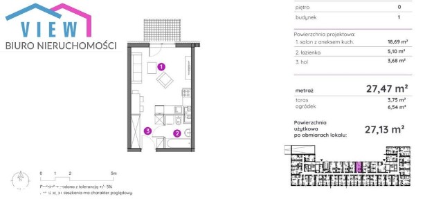 Gotowa kawalerka dla studenta/3km do UMK