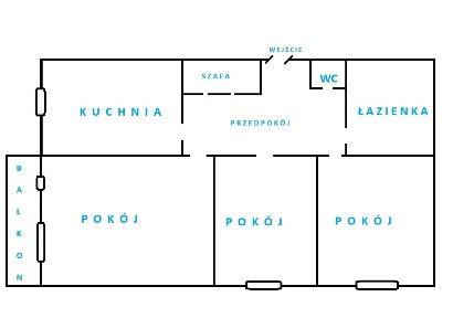 Mieszkanie 3-pokojowe z balkonem - Sosnowiec Pogoń, ul. Hallera