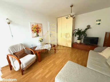 Pełen rozkład, kuchnia z oknem, dużo zieleni