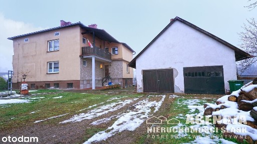 Duża działka, dom 2-rodzinny+duży garaż 2-stanowiskowy, fotowoltaika