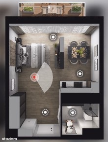 kawalerka z balkonem, dobry dojazd do centrum